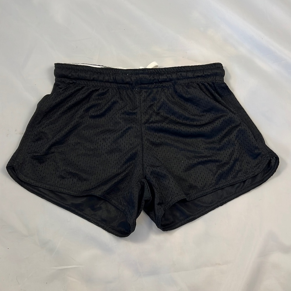 Black Mesh Ocean Drive Athletic / Comfy Short with Drawstring SM